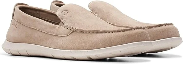 Clarks Flexway Step Men's Lace-up Boots Sand Suede : 11.5 EE - Wide
