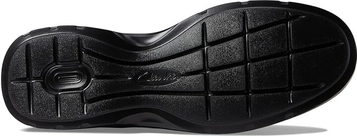 Clarks Gessler Lace Men's Shoes Black Leather : 8 D - Medium - Image 3