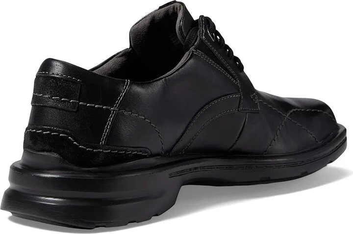 Clarks Gessler Lace Men's Shoes Black Leather : 8 D - Medium - Image 4