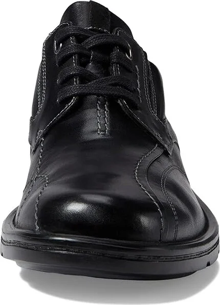 Clarks Gessler Lace Men's Shoes Black Leather : 8 D - Medium - Image 5