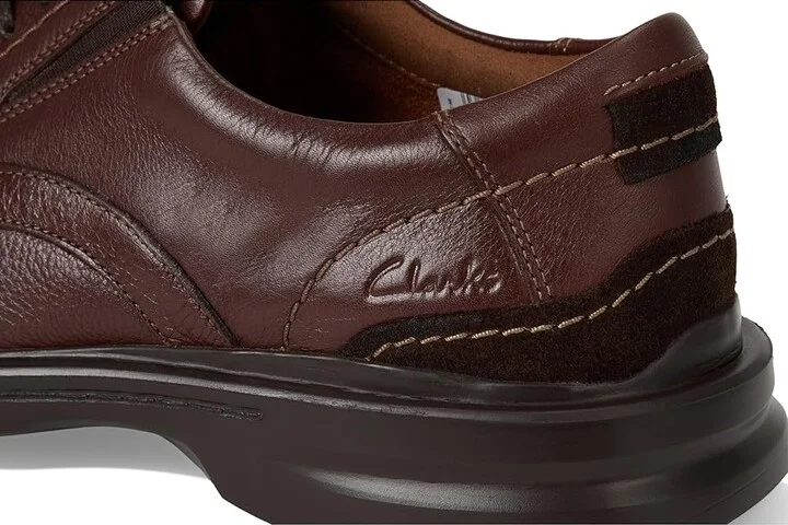 Clarks Gessler Lace Men's Shoes Mahogany : 9 D - Medium, Leather - Image 7
