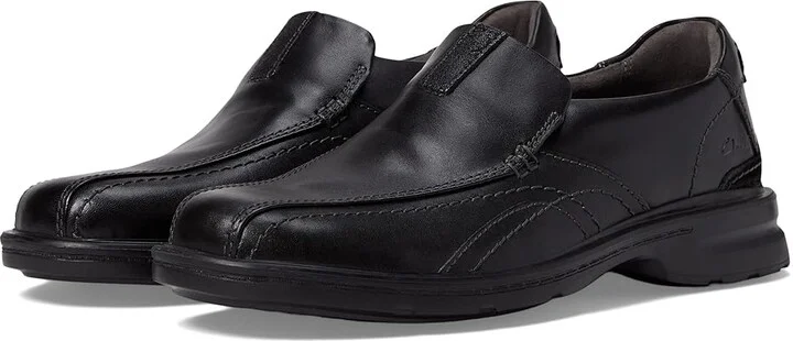 Clarks Gessler Step Men's Shoes Black Leather : 13 EE - Wide