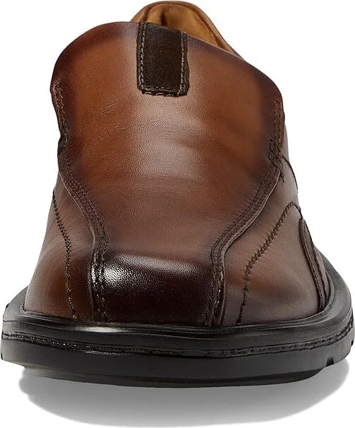 Clarks Gessler Step Men's Shoes Dark Tan Leather : 7 D - Medium - Image 5