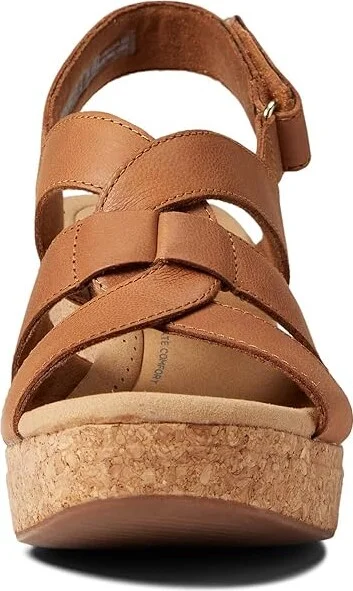 Clarks Giselle Beach Women's Shoes Tan Leather : 5.5 B - Medium - Image 2