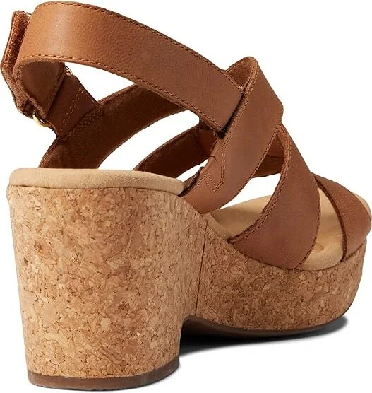 Clarks Giselle Beach Women's Shoes Tan Leather : 5.5 B - Medium - Image 4