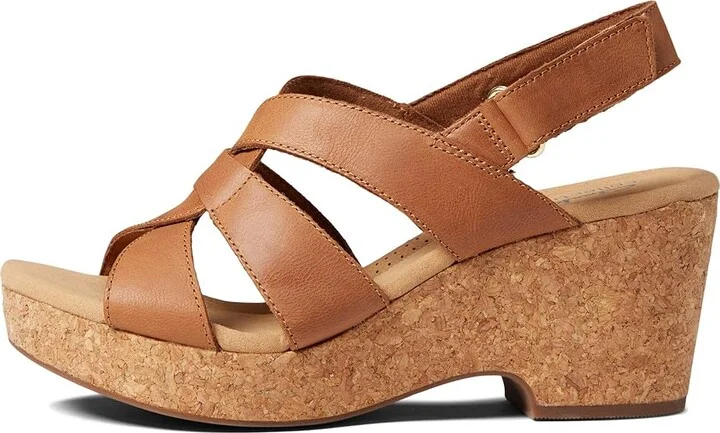 Clarks Giselle Beach Women's Shoes Tan Leather : 5.5 B - Medium - Image 5