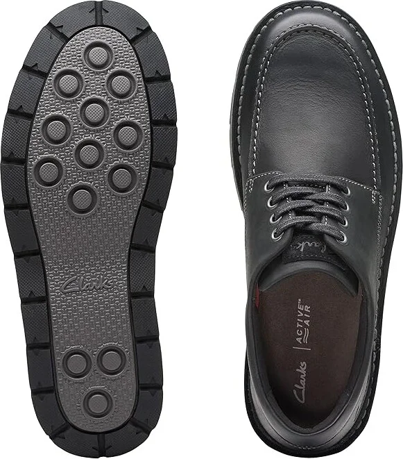 Clarks Gravelle Low Men's Lace-up Boots Black Leather : 11 EE - Wide, Leather/Vinyl - Image 2