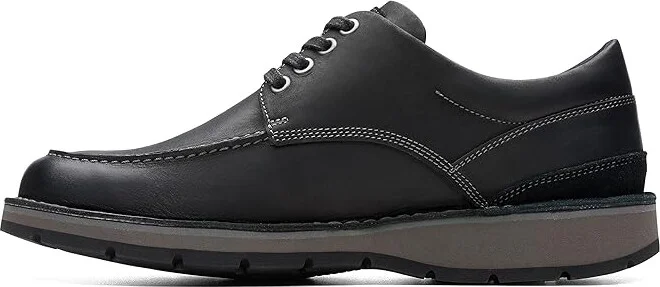 Clarks Gravelle Low Men's Lace-up Boots Black Leather : 11 EE - Wide, Leather/Vinyl - Image 5