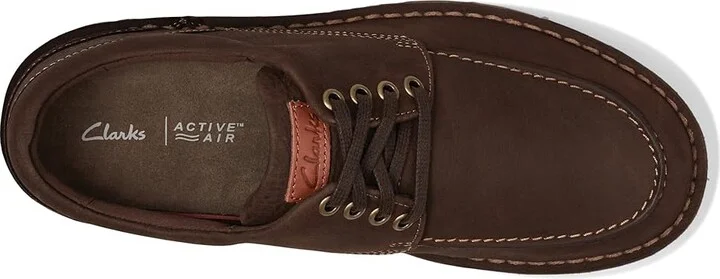 Clarks Gravelle Low Men's Lace-up Boots Dark Brown Nubuck : 9.5 EE - Wide, Leather/Vinyl - Image 2