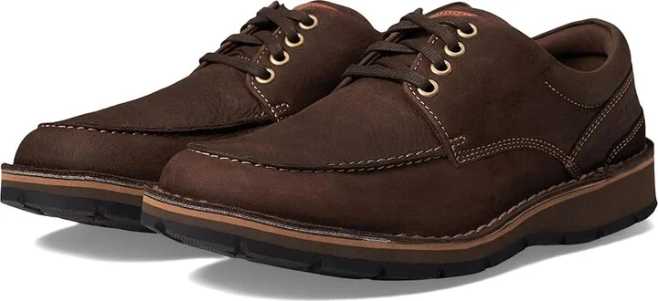 Clarks Gravelle Low Men's Lace-up Boots Dark Brown Nubuck : 9.5 EE - Wide, Leather/Vinyl