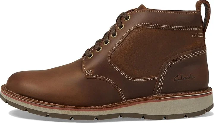 Clarks Gravelle Top Men's Boots Tan Leather : 8 D - Medium, Leather/Textile - Image 5
