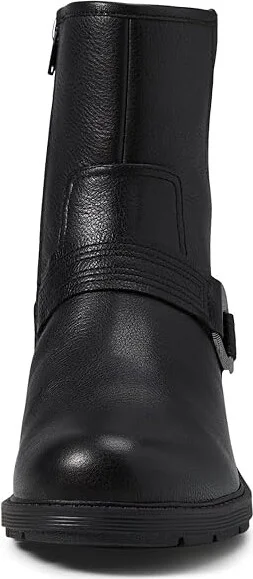 Clarks Hearth Cross Women's Boots Black Leather : 10 B - Medium - Image 2