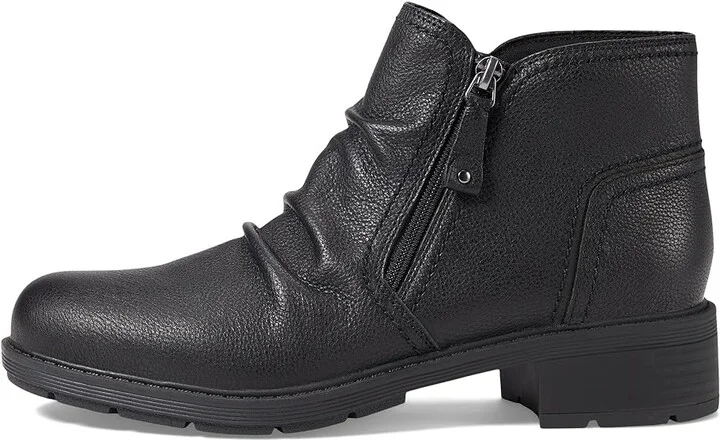 Clarks Hearth Dove Women's Boots Black Leather : 9 B - Medium, Synthetic/Textile - Image 6