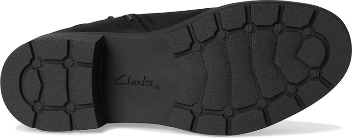 Clarks Hearth Kaylie Women's Boots Black Oily Leather : 6 D - Wide, Leather/Mesh/Polyester - Image 3