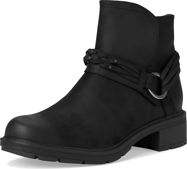 Clarks Hearth Kaylie Women's Boots Black Oily Leather : 6 D - Wide, Leather/Mesh/Polyester - Image 5