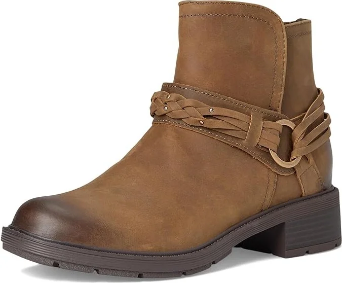 Clarks Hearth Kaylie Women's Boots Mushroom Oily Leather : 6.5 B - Medium, Leather/Mesh/Polyester - Image 5