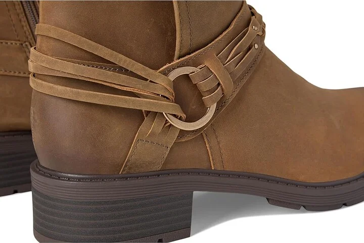 Clarks Hearth Kaylie Women's Boots Mushroom Oily Leather : 6.5 B - Medium, Leather/Mesh/Polyester - Image 7