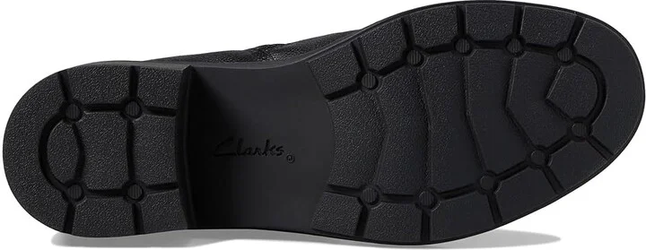 Clarks Hearth Rose Women's Boots Black Leather : 6 D - Wide - Image 3