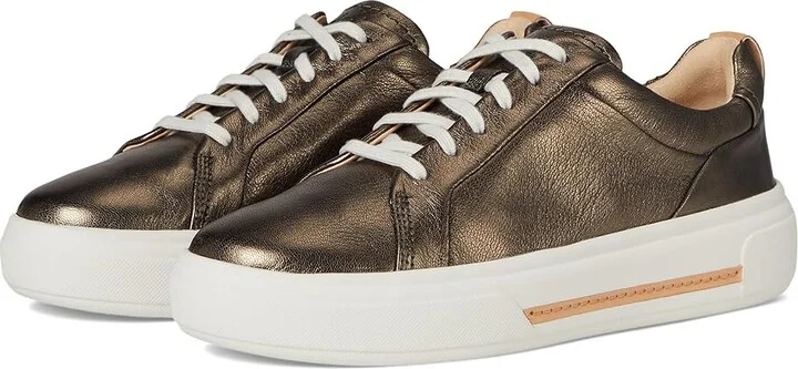 Clarks Hollyhock Walk Women's Shoes Metallic Leather : 9.5 C - Wide