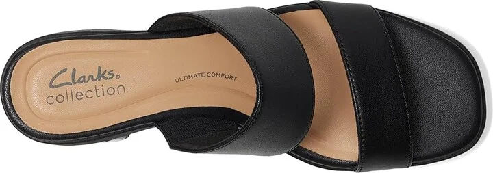 Clarks Jaylan Dusk Women's Sandals Black Leather : 6.5 B - Medium, Leather/Rubber - Image 2