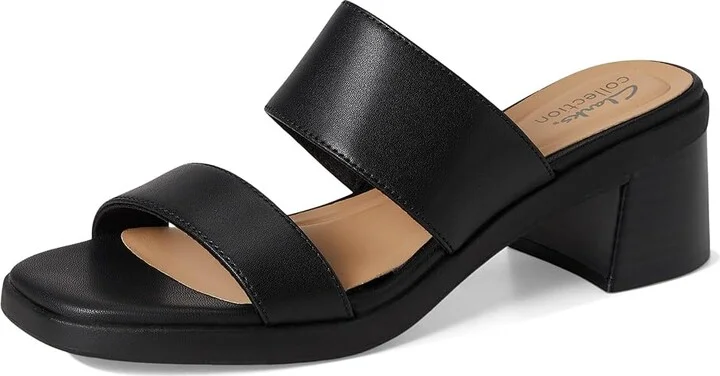 Clarks Jaylan Dusk Women's Sandals Black Leather : 6.5 B - Medium, Leather/Rubber - Image 5