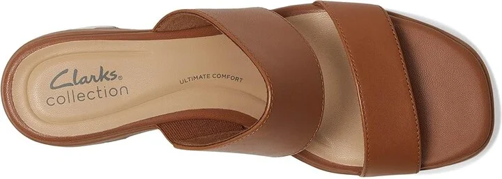 Clarks Jaylan Dusk Women's Sandals Tan Leather : 7 B - Medium, Leather/Rubber - Image 2