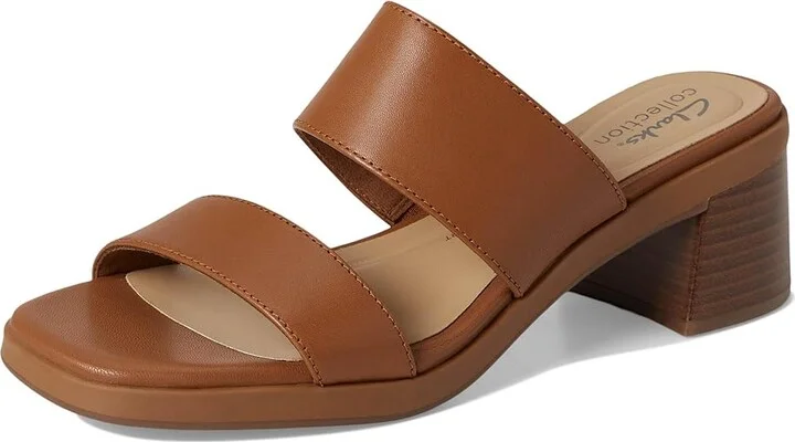 Clarks Jaylan Dusk Women's Sandals Tan Leather : 7 B - Medium, Leather/Rubber - Image 5