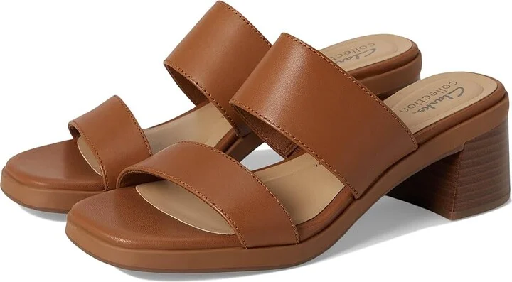 Clarks Jaylan Dusk Women's Sandals Tan Leather : 7 B - Medium, Leather/Rubber