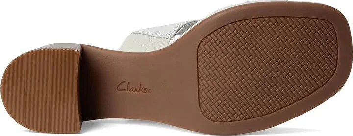 Clarks Jaylan Dusk Women's Sandals White Leather : 9.5 B - Medium, Leather/Rubber - Image 3
