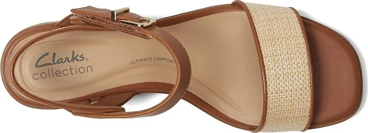 Clarks Jaylan Ray Women's Sandals Natural Interest Leather : 6 D - Wide - Image 2