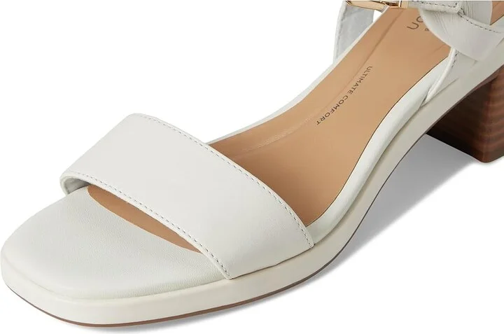 Clarks Jaylan Ray Women's Sandals White Leather : 8.5 B - Medium - Image 7