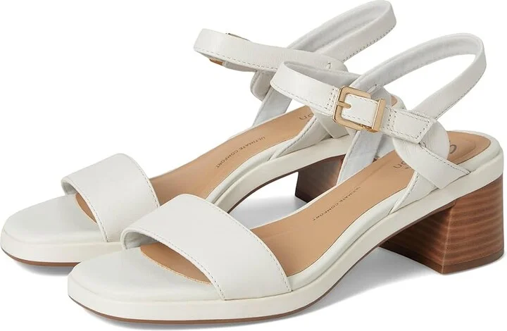 Clarks Jaylan Ray Women's Sandals White Leather : 8.5 B - Medium