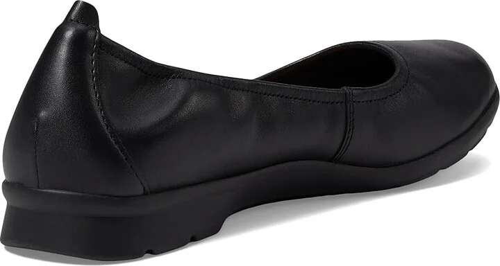 Clarks Jenette Ease Women's Shoes Black Leather 1 : 6.5 B - Medium - Image 4