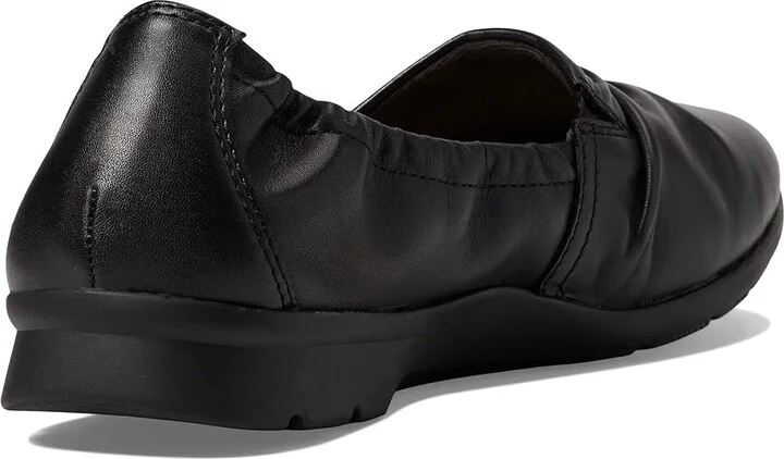 Clarks Jenette Ruby Women's Shoes Black Leather : 6.5 B - Medium - Image 4