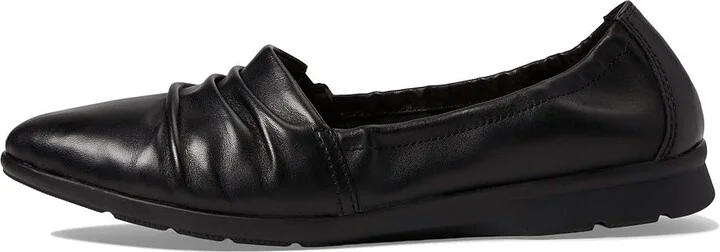 Clarks Jenette Ruby Women's Shoes Black Leather : 6.5 B - Medium - Image 5