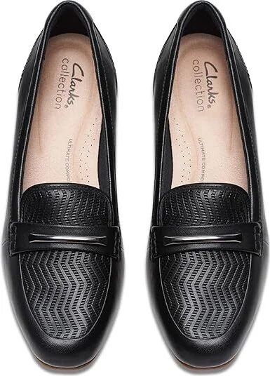 Clarks Juliet Aster High Women's Heels Black Leather : 10 B - Medium, Leather/Rubber - Image 2