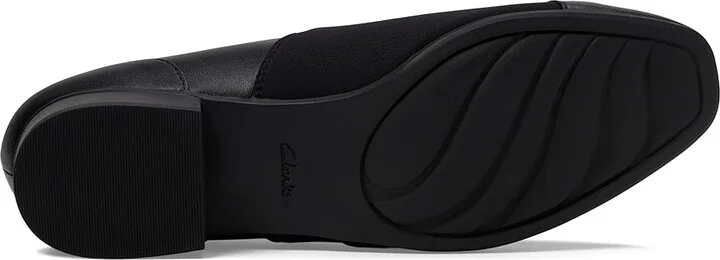 Clarks Juliet Gem High Women's Heels Black Leather : 8 D - Wide, Leather/Rubber - Image 3