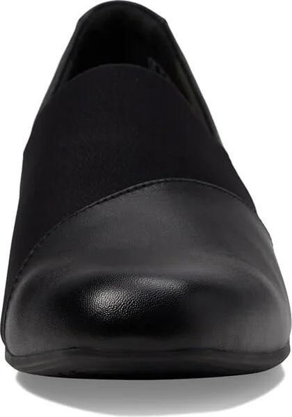 Clarks Juliet Gem High Women's Heels Black Leather : 8 D - Wide, Leather/Rubber - Image 5
