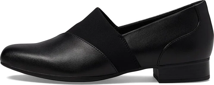 Clarks Juliet Gem High Women's Heels Black Leather : 8 D - Wide, Leather/Rubber - Image 6