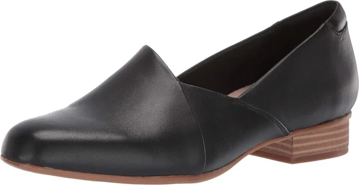 Clarks Juliet Palm Women's Shoes Black Leather : 7 A - Narrow - Image 2
