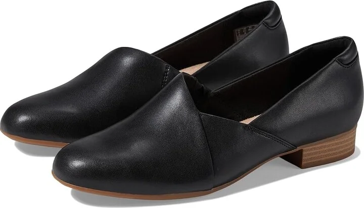 Clarks Juliet Palm Women's Shoes Black Leather : 7 A - Narrow