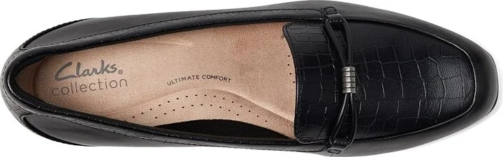 Clarks Juliet Shine High Women's Heels Black Croc : 8 B - Medium, Leather - Image 2