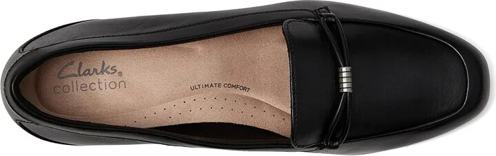 Clarks Juliet Shine High Women's Heels Black Leather : 7.5 B - Medium - Image 2