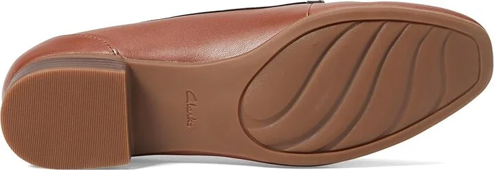 Clarks Juliet Shine High Women's Heels Tan Leather : 8 B - Medium - Image 3