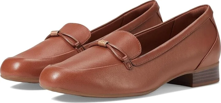 Clarks Juliet Shine High Women's Heels Tan Leather : 8 B - Medium