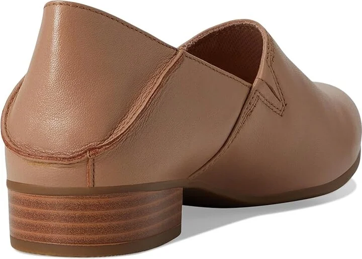 Clarks Juliet Trim Women's Flat Shoes Warm Beige Leather : 5.5 B - Medium - Image 4