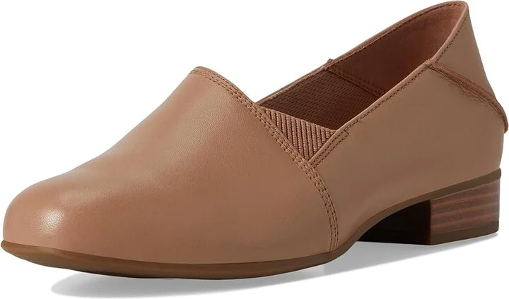 Clarks Juliet Trim Women's Flat Shoes Warm Beige Leather : 5.5 B - Medium - Image 5