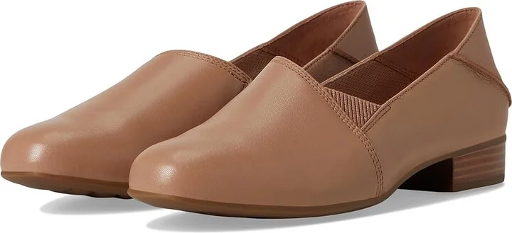 Clarks Juliet Trim Women's Flat Shoes Warm Beige Leather : 5.5 B - Medium