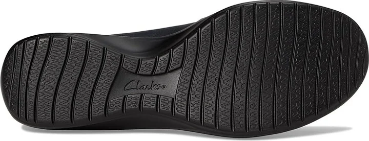 Clarks Kaetlyn Rhea Women's Flat Shoes Navy Leather : 10 B - Medium - Image 3