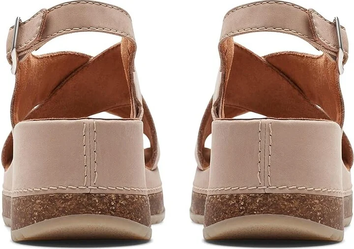 Clarks Kassanda Step Women's Sandals Sand Nubuck : 8.5 C - Wide, Leather - Image 7